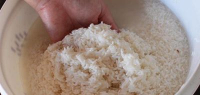 ماء الأرز المسلوق للبشرة